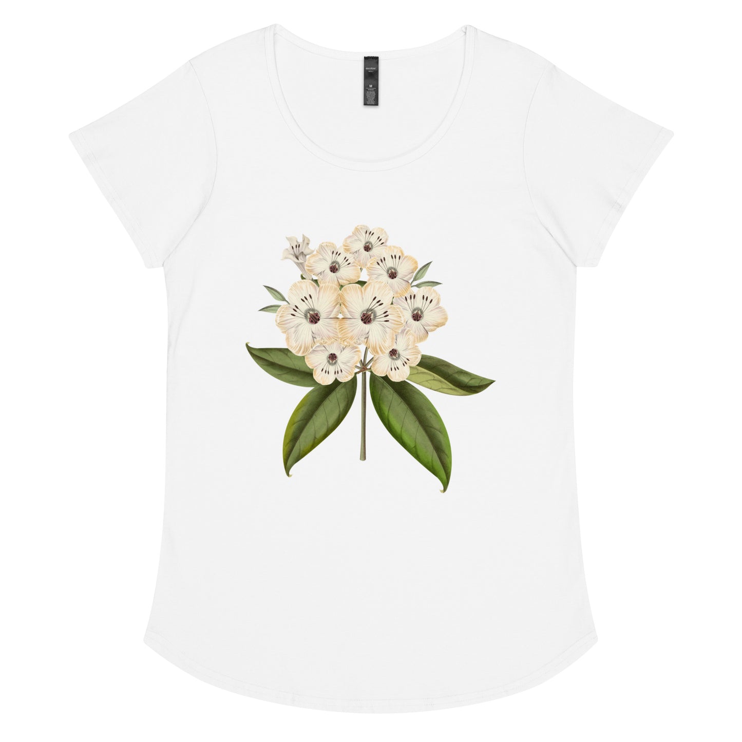 White Blossoms Women’s round neck tee