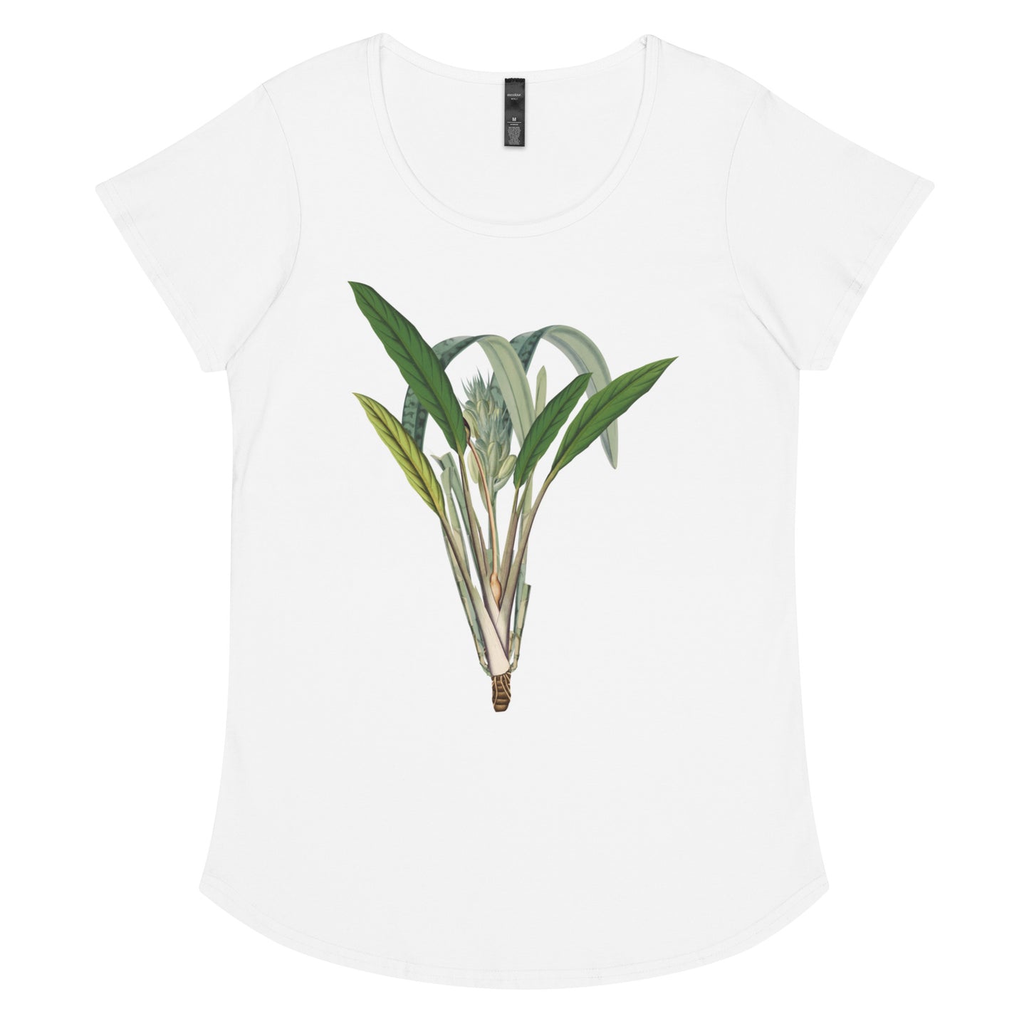 Tropical Leaves 2 Women’s round neck tee