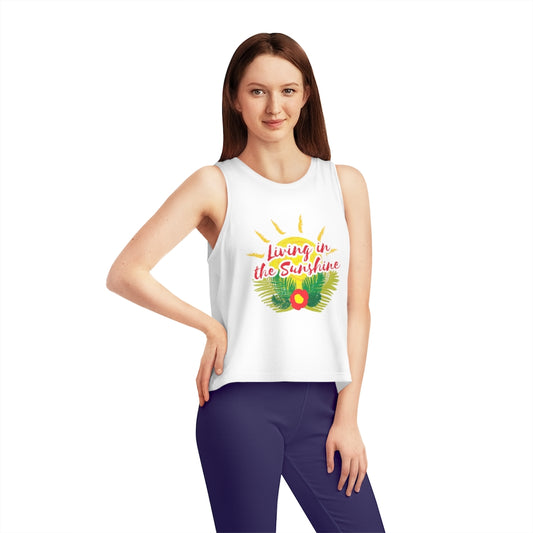 Living In The Sunshine Women's Dancer Cropped Tank Top