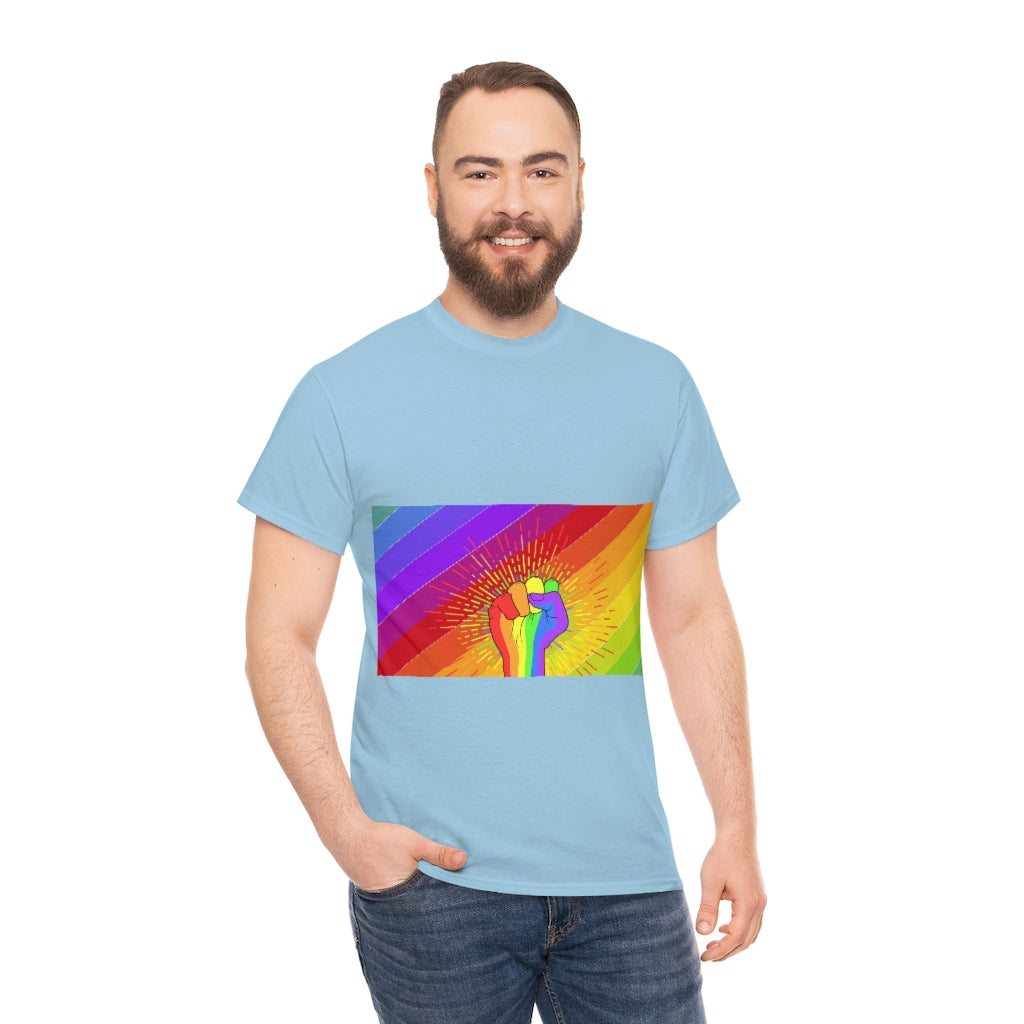 Fist Pump for Pride Unisex Heavy Cotton Tee