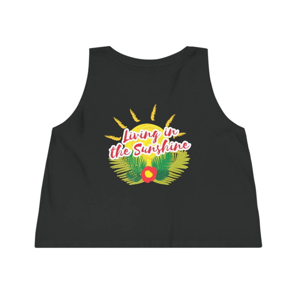 Living In The Sunshine Women's Dancer Cropped Tank Top