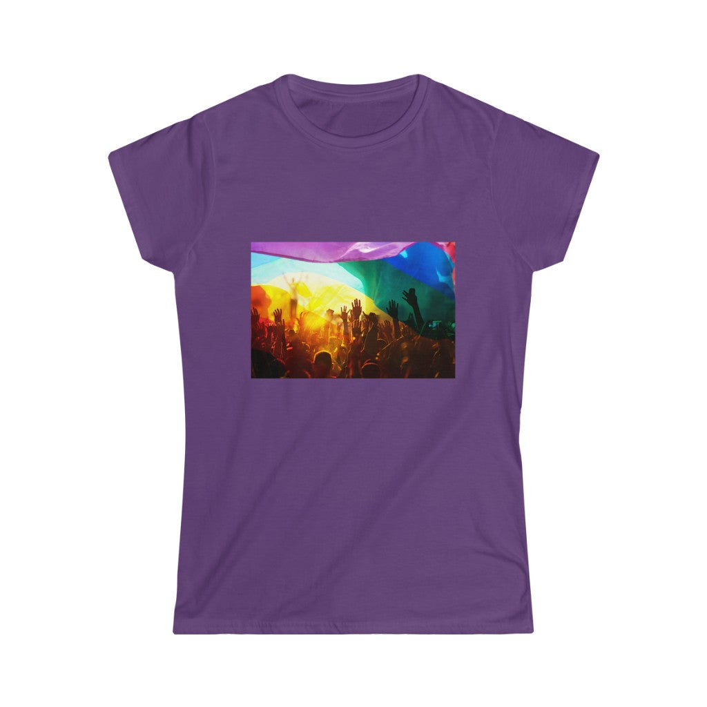 Gay Pride Celebration Women's Softstyle Tee