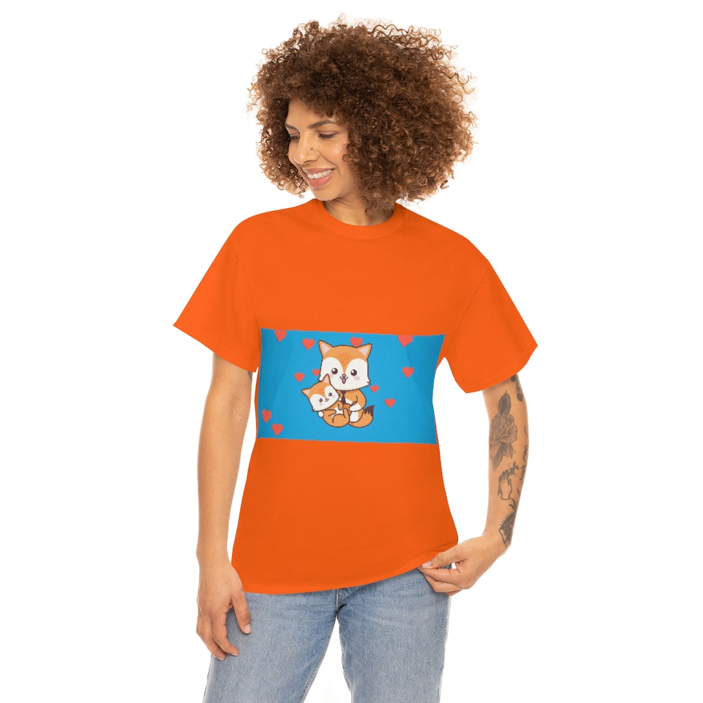 Fox Family Unisex Heavy Cotton Tee