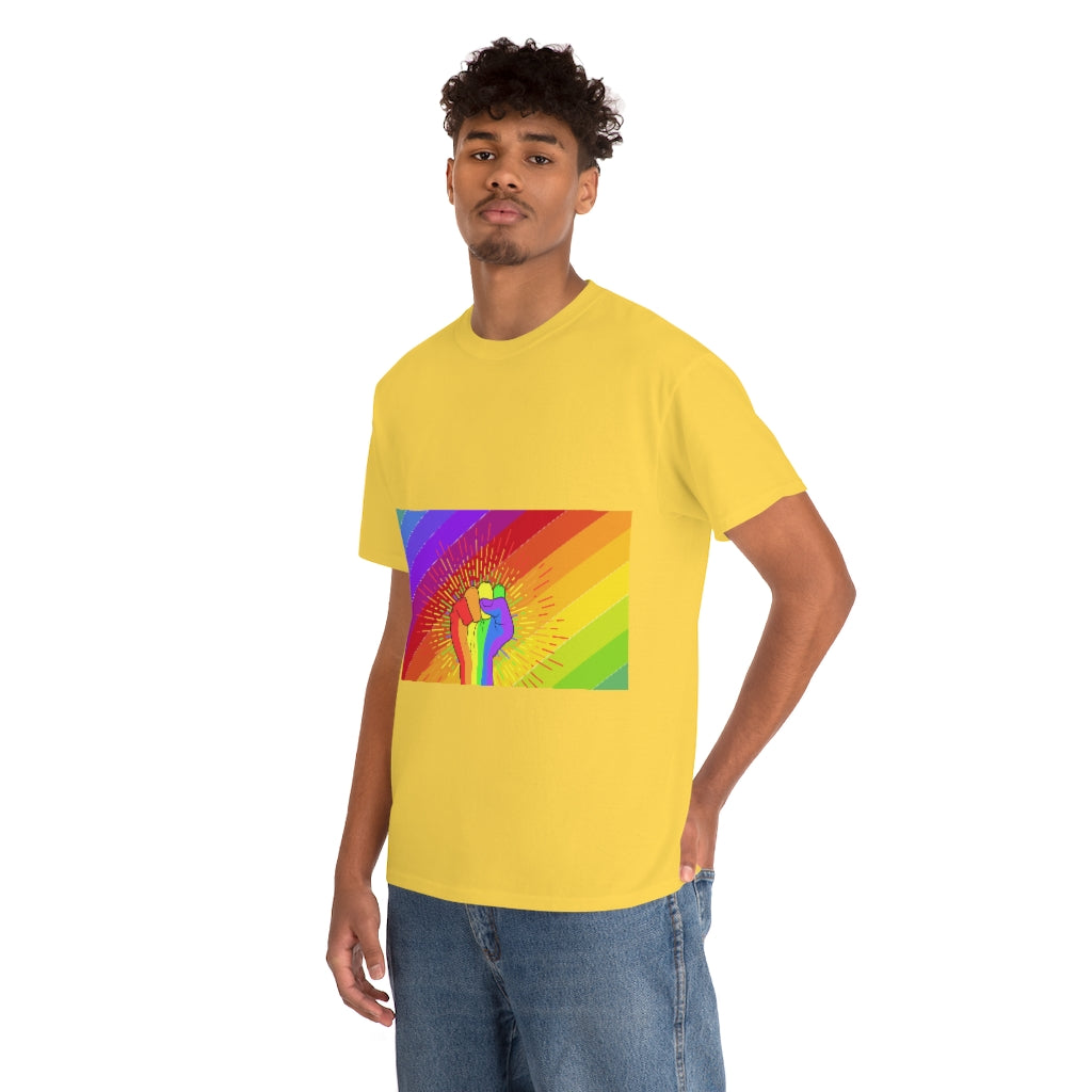 Fist Pump for Pride Unisex Heavy Cotton Tee