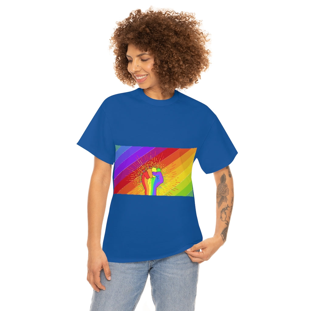 Fist Pump for Pride Unisex Heavy Cotton Tee