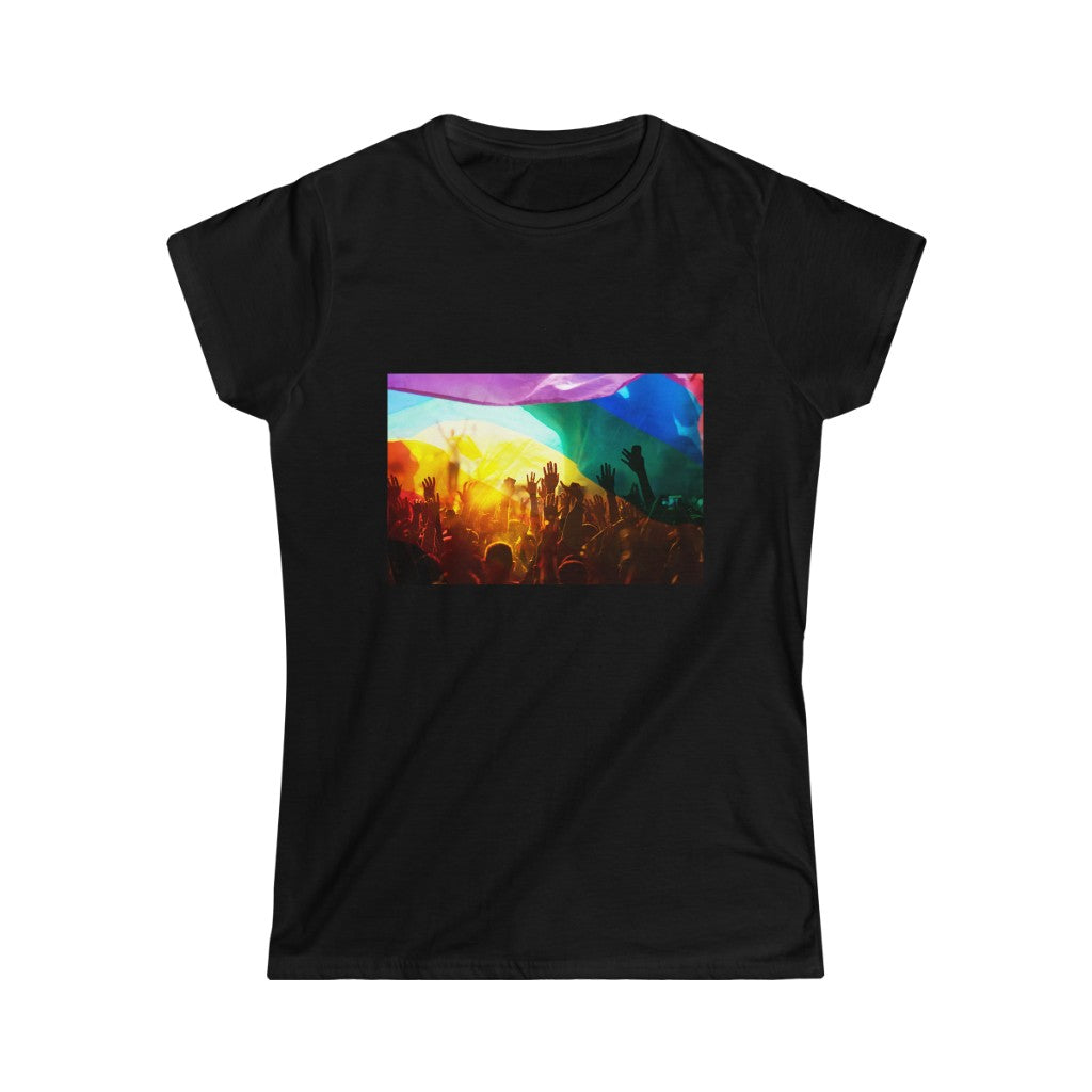 Gay Pride Celebration Women's Softstyle Tee