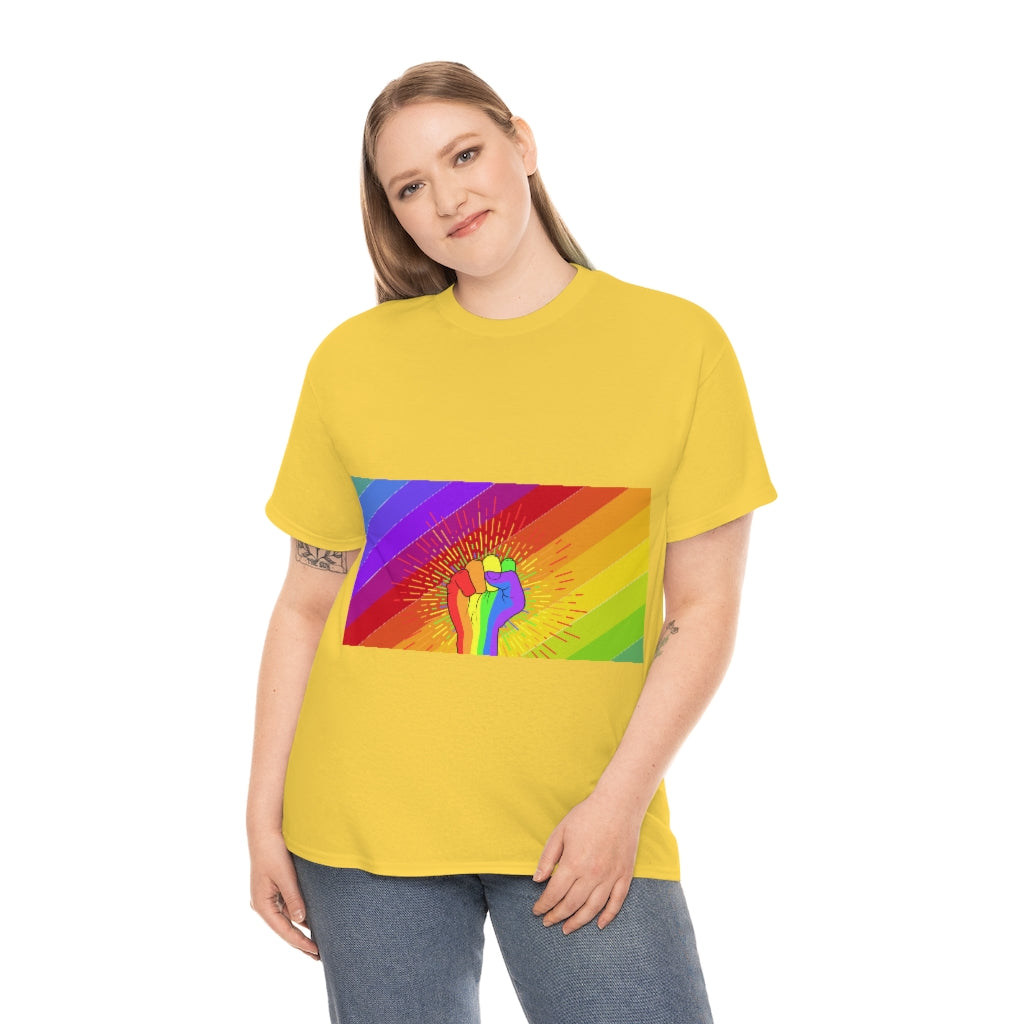 Fist Pump for Pride Unisex Heavy Cotton Tee