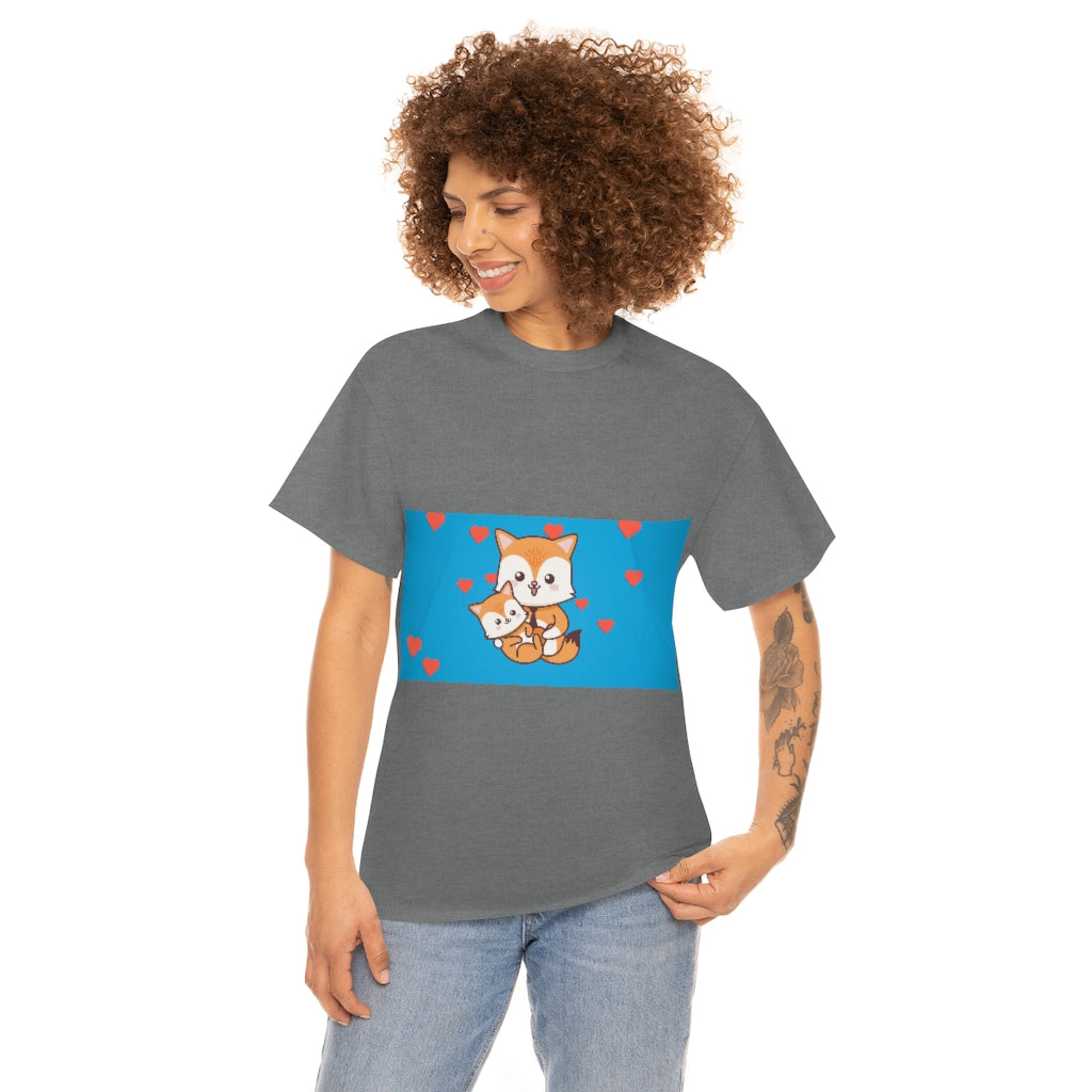 Fox Family Unisex Heavy Cotton Tee