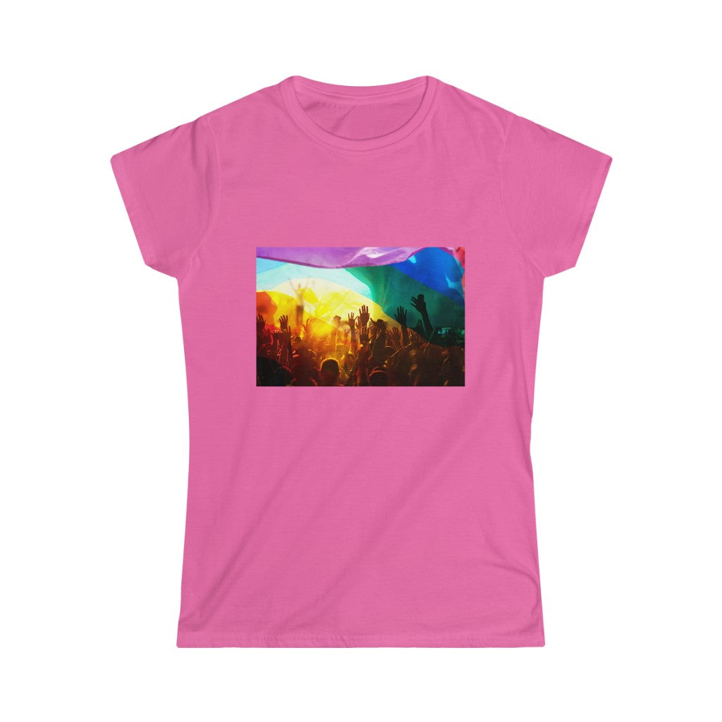 Gay Pride Celebration Women's Softstyle Tee