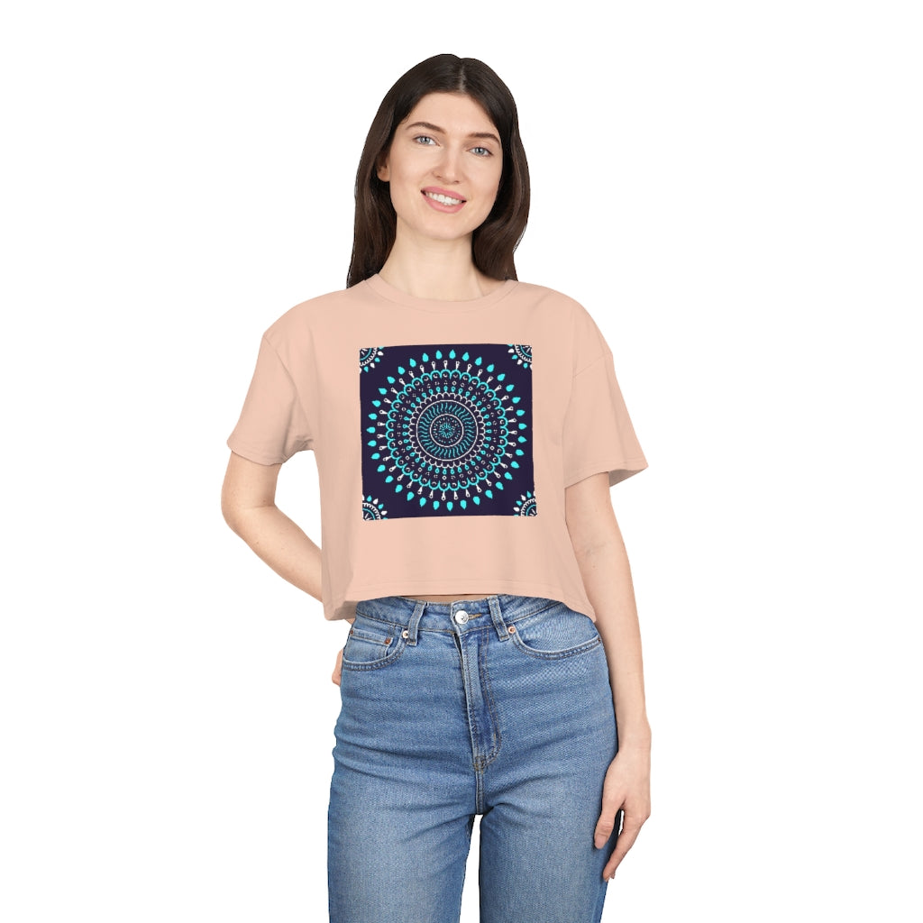 Mandala Moments Women's Crop Tee