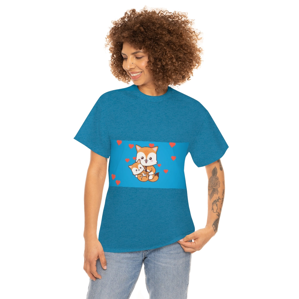 Fox Family Unisex Heavy Cotton Tee