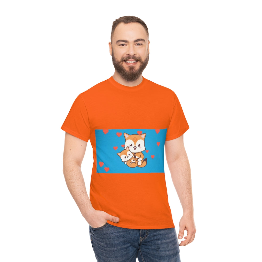 Fox Family Unisex Heavy Cotton Tee