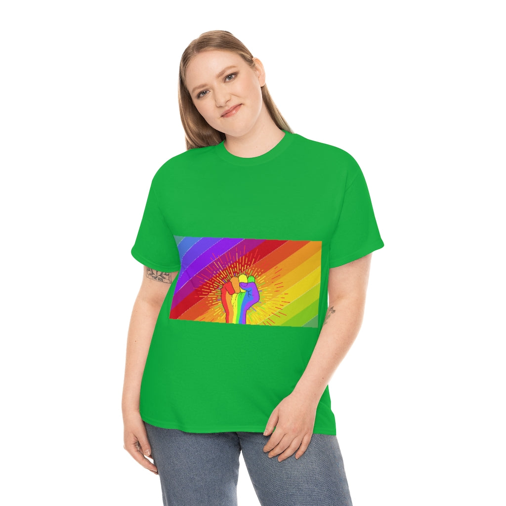 Fist Pump for Pride Unisex Heavy Cotton Tee