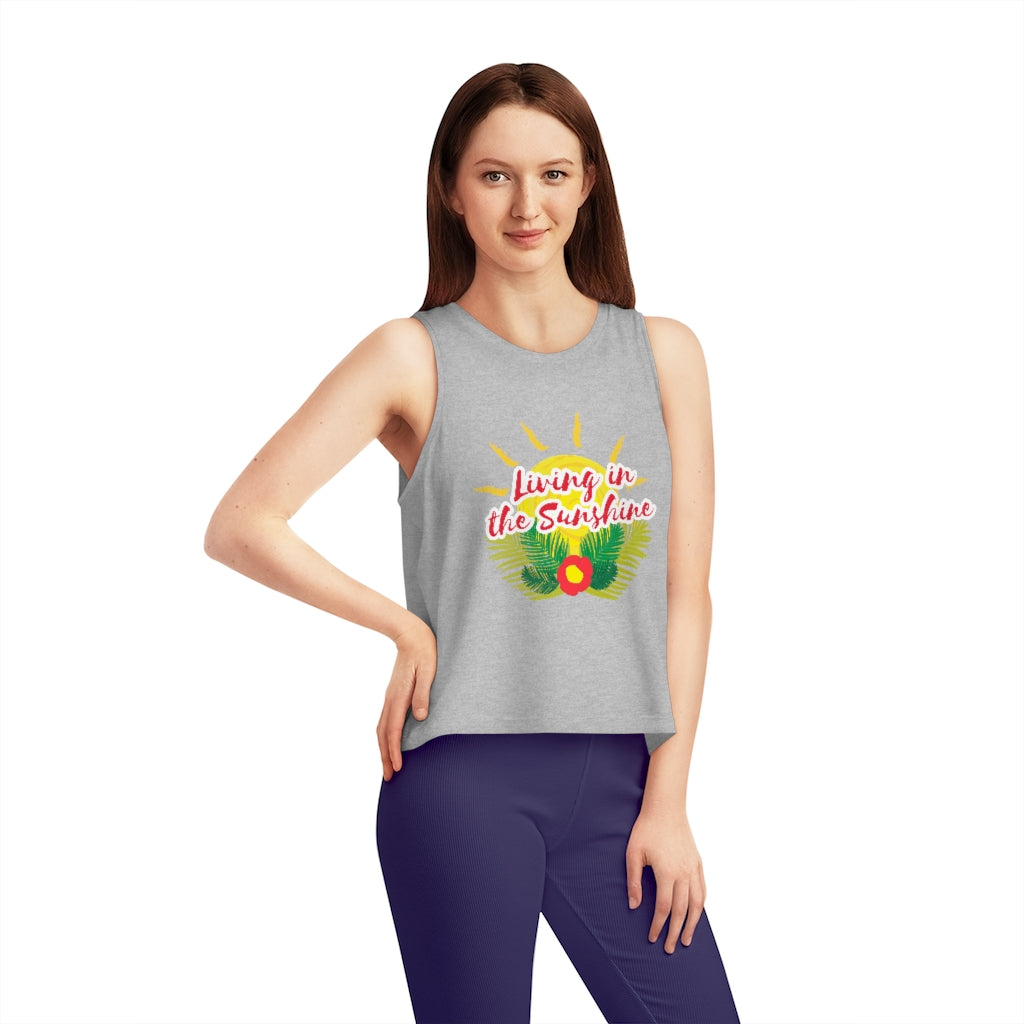 Living In The Sunshine Women's Dancer Cropped Tank Top