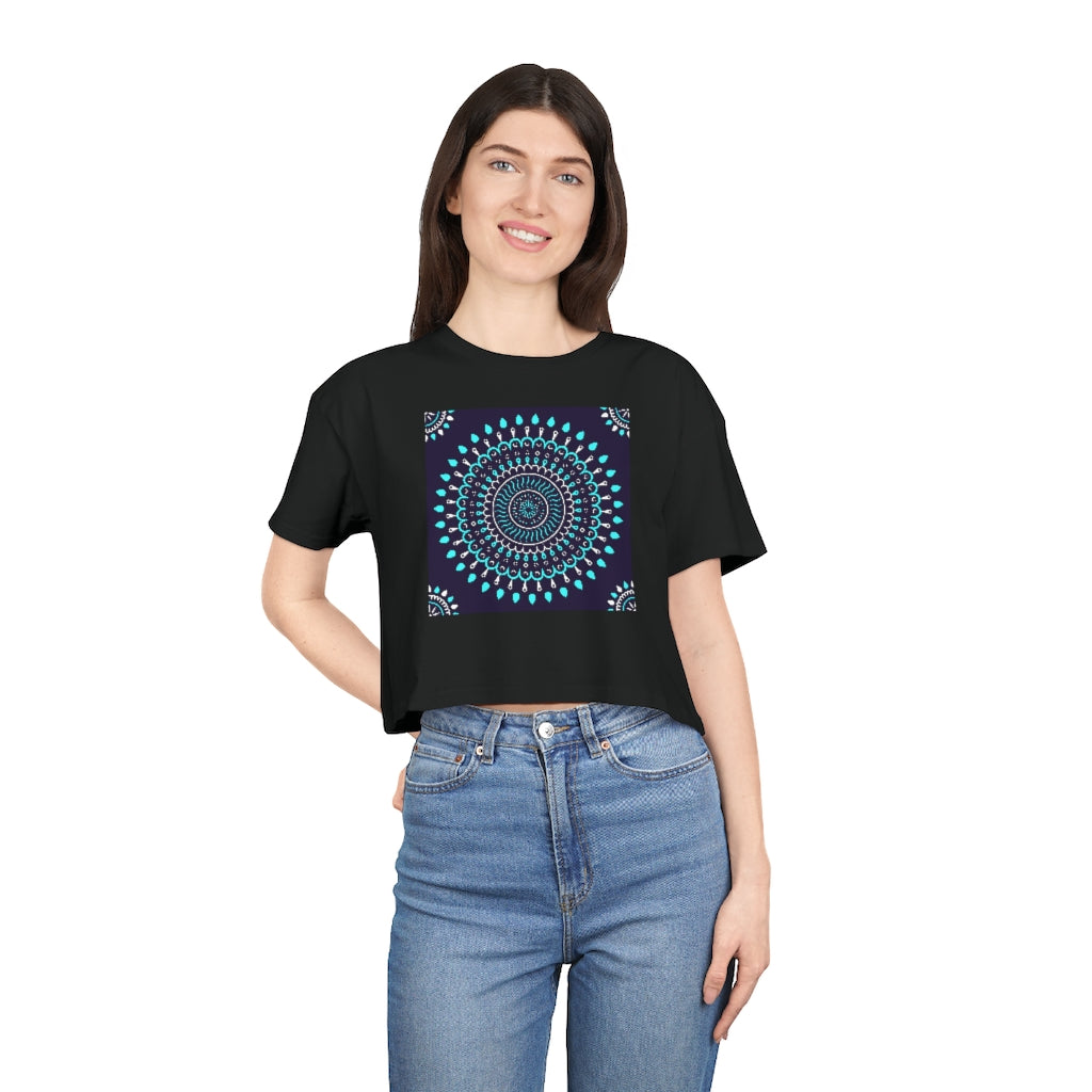 Mandala Moments Women's Crop Tee