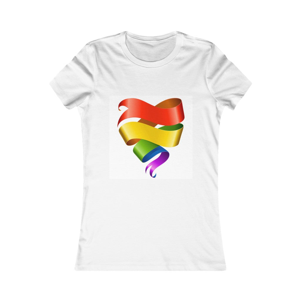 Rainbow Ribbon Women's Favorite Tee