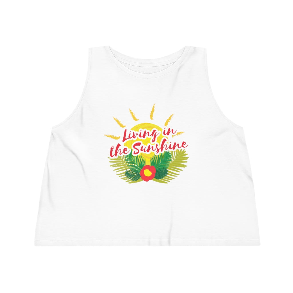 Living In The Sunshine Women's Dancer Cropped Tank Top