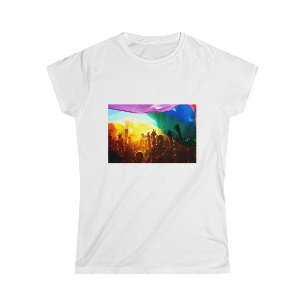 Gay Pride Celebration Women's Softstyle Tee