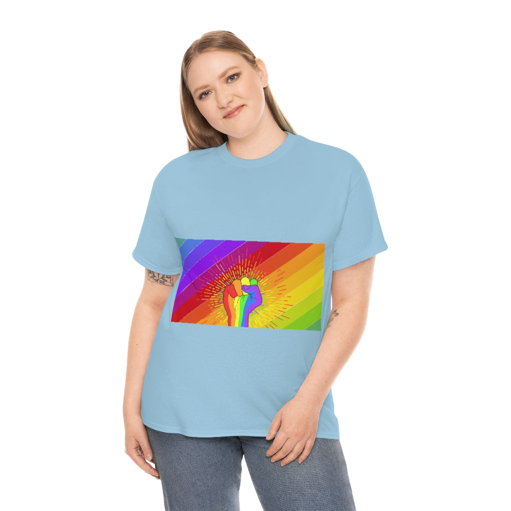 Fist Pump for Pride Unisex Heavy Cotton Tee