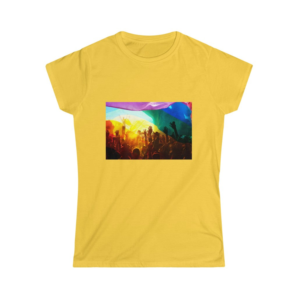 Gay Pride Celebration Women's Softstyle Tee