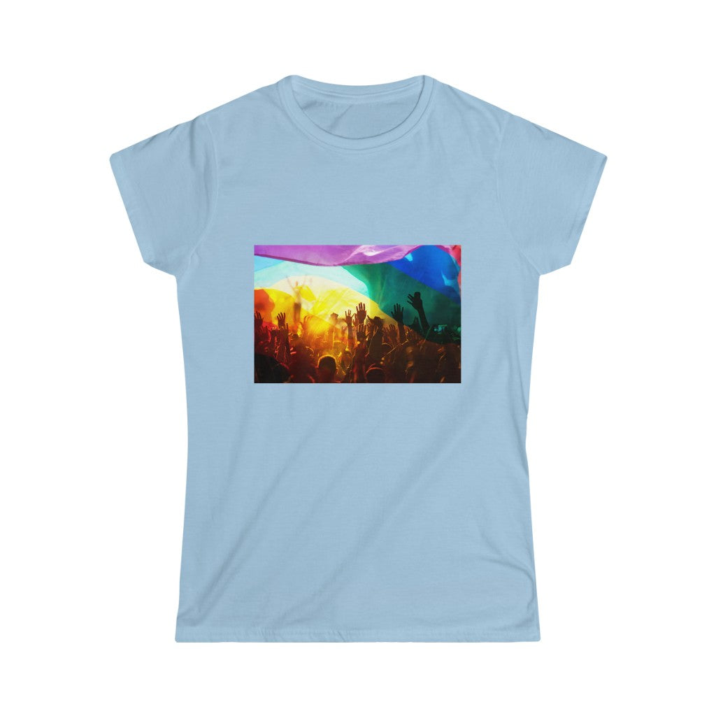 Gay Pride Celebration Women's Softstyle Tee