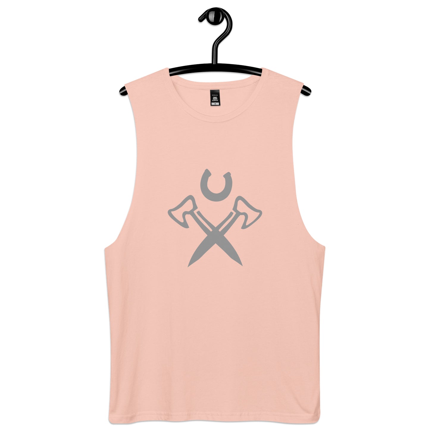 Axes and Horsehoe Men’s drop arm tank top