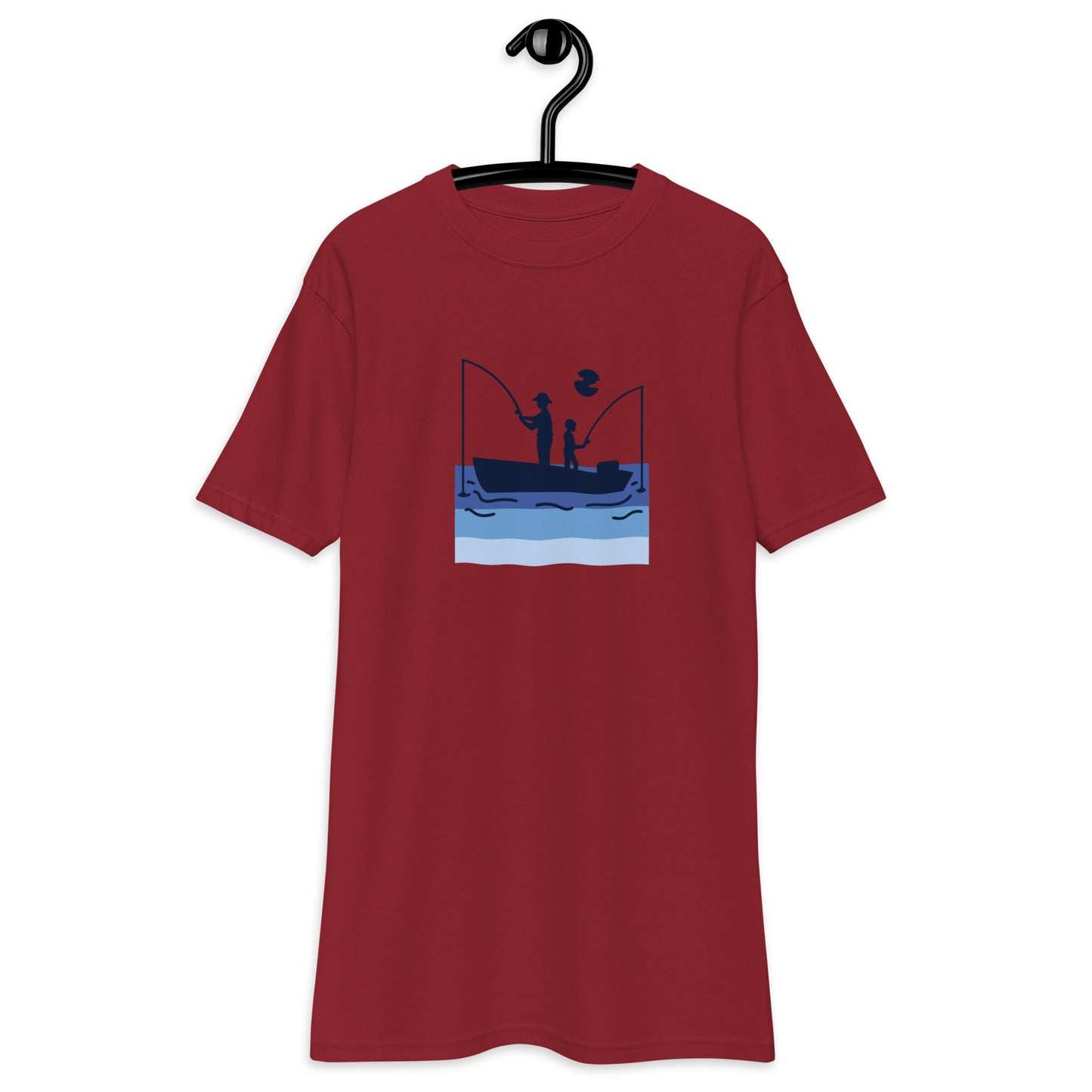 Fishing T-shirt Father and son Men’s premium heavyweight tee