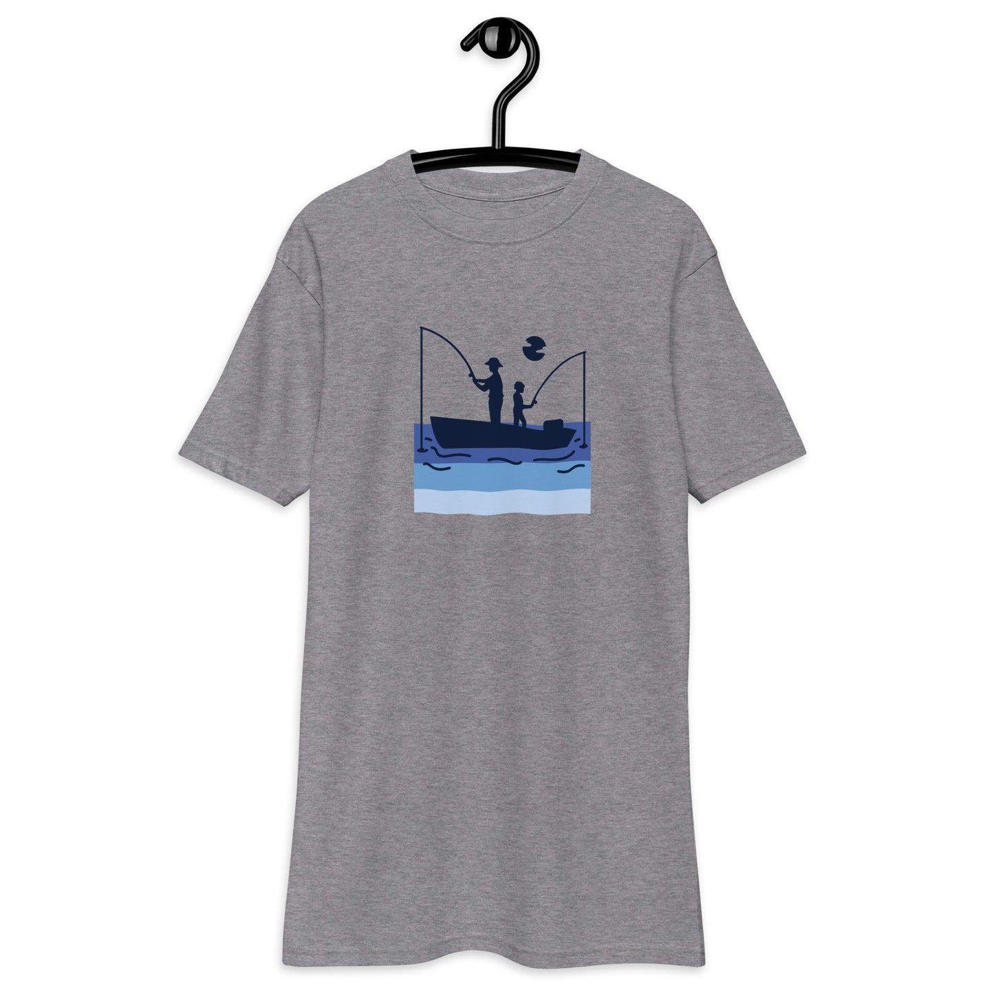 Fishing T-shirt Father and son Men’s premium heavyweight tee