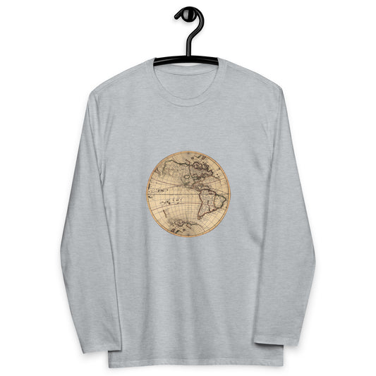 Vintage Globe Unisex fashion long sleeve shirt