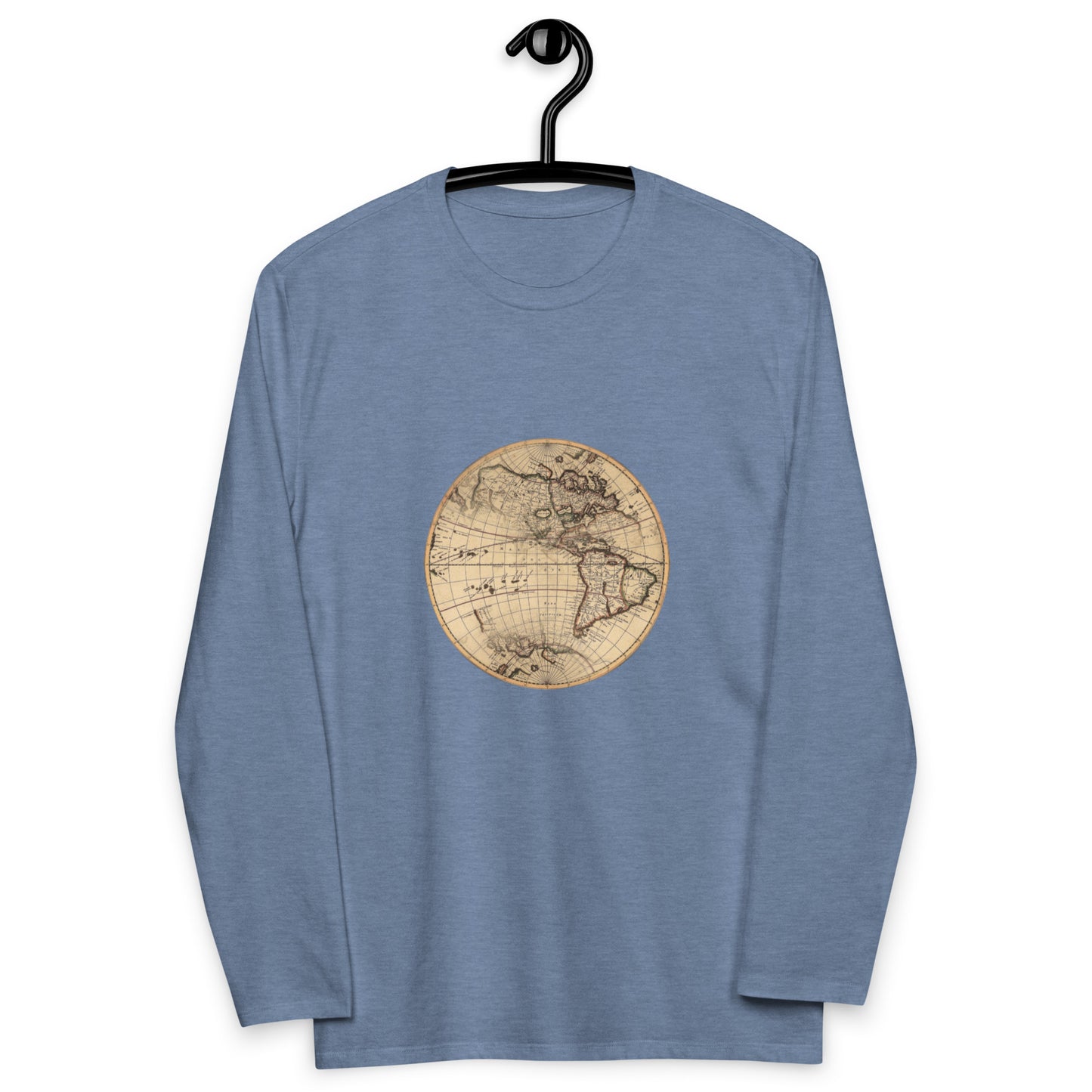 Vintage Globe Unisex fashion long sleeve shirt