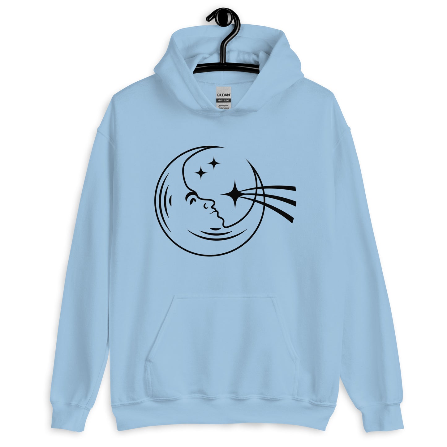 Moon and Falling Star Unisex Hoodie