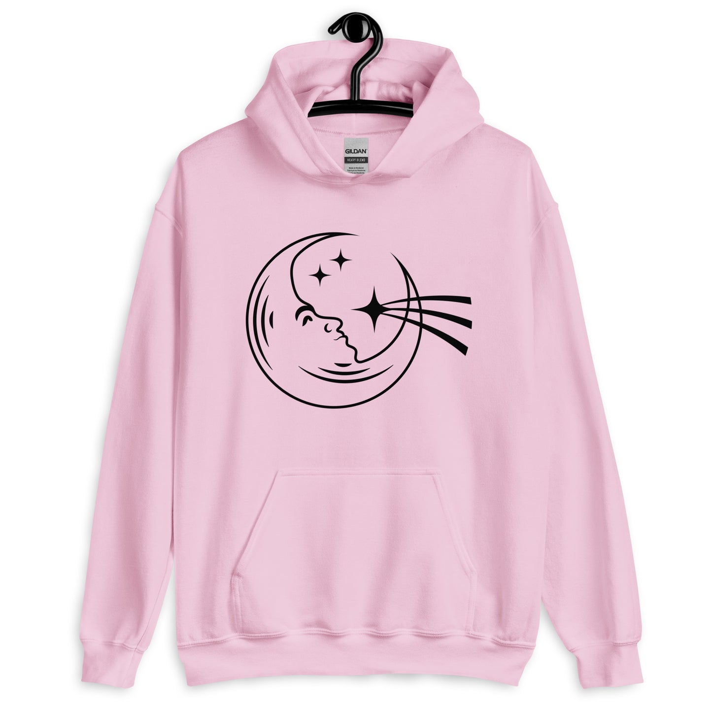 Moon and Falling Star Unisex Hoodie