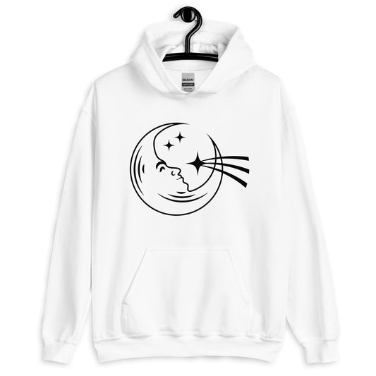 Moon and Falling Star Unisex Hoodie