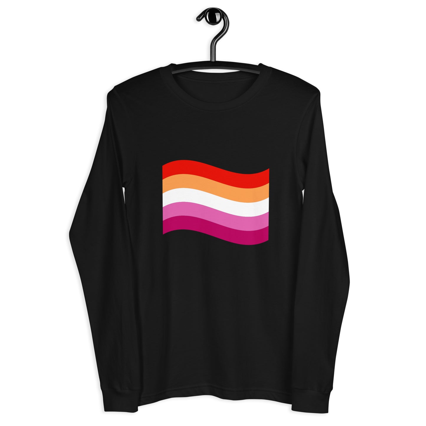 Lesbian Flag Unisex Long Sleeve Tee