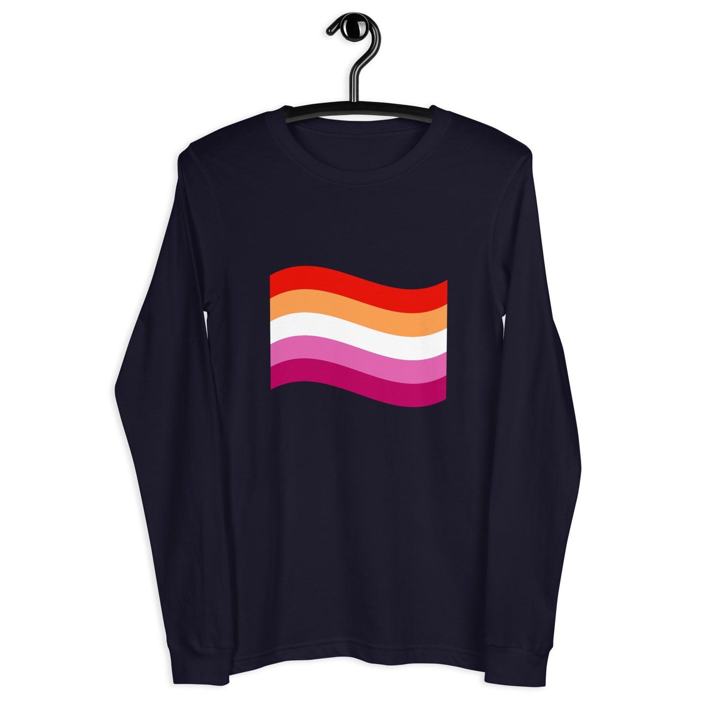 Lesbian Flag Unisex Long Sleeve Tee