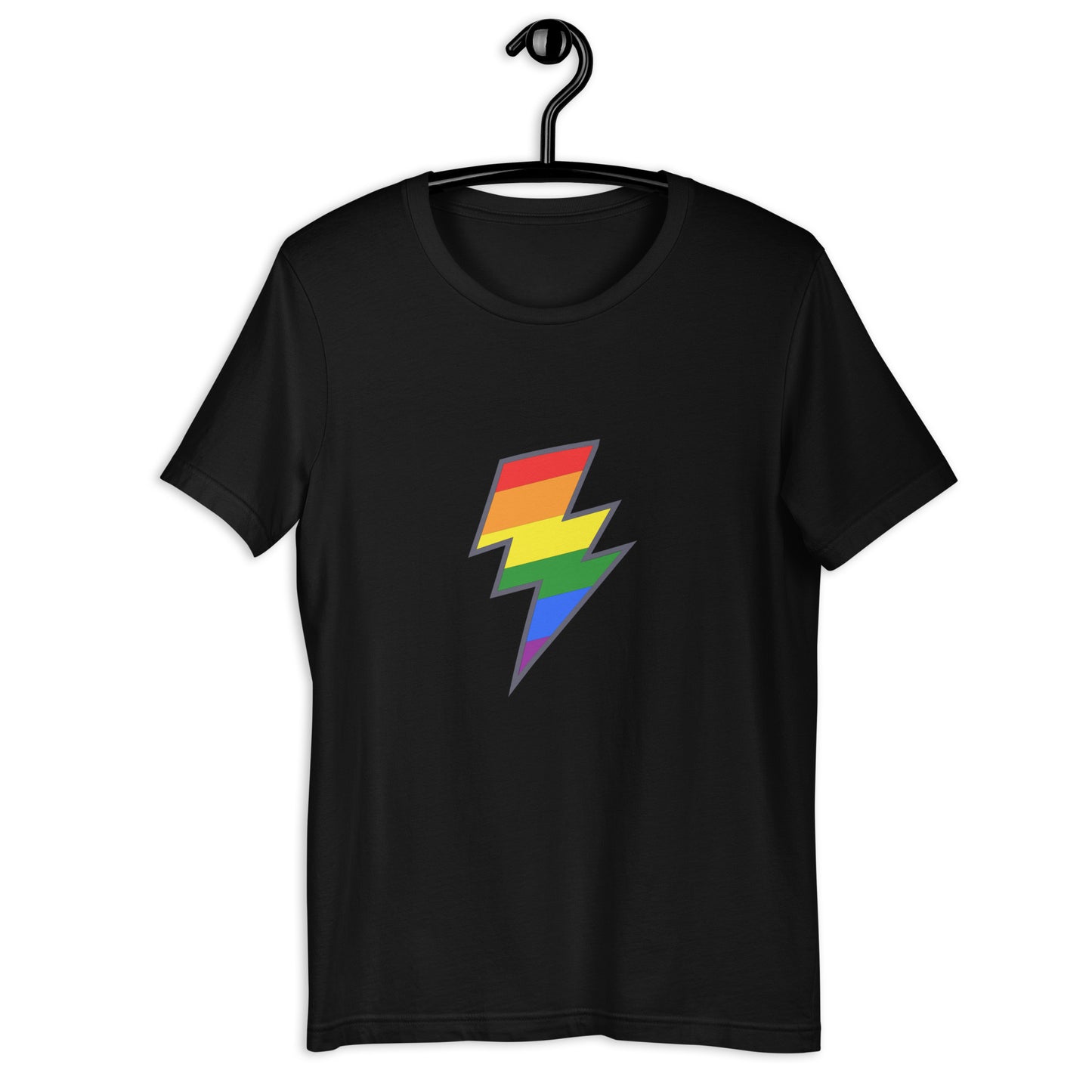 Rainbow Lightning Bolt Unisex t-shirt