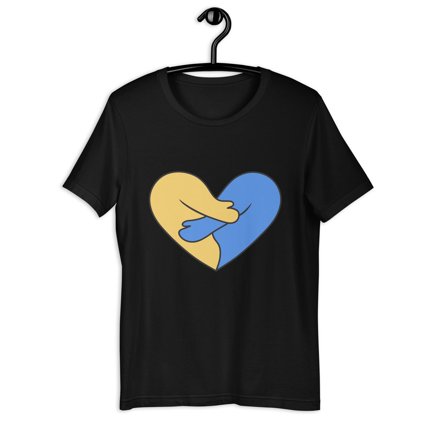 Ukraine Hugging Heart Unisex t-shirt