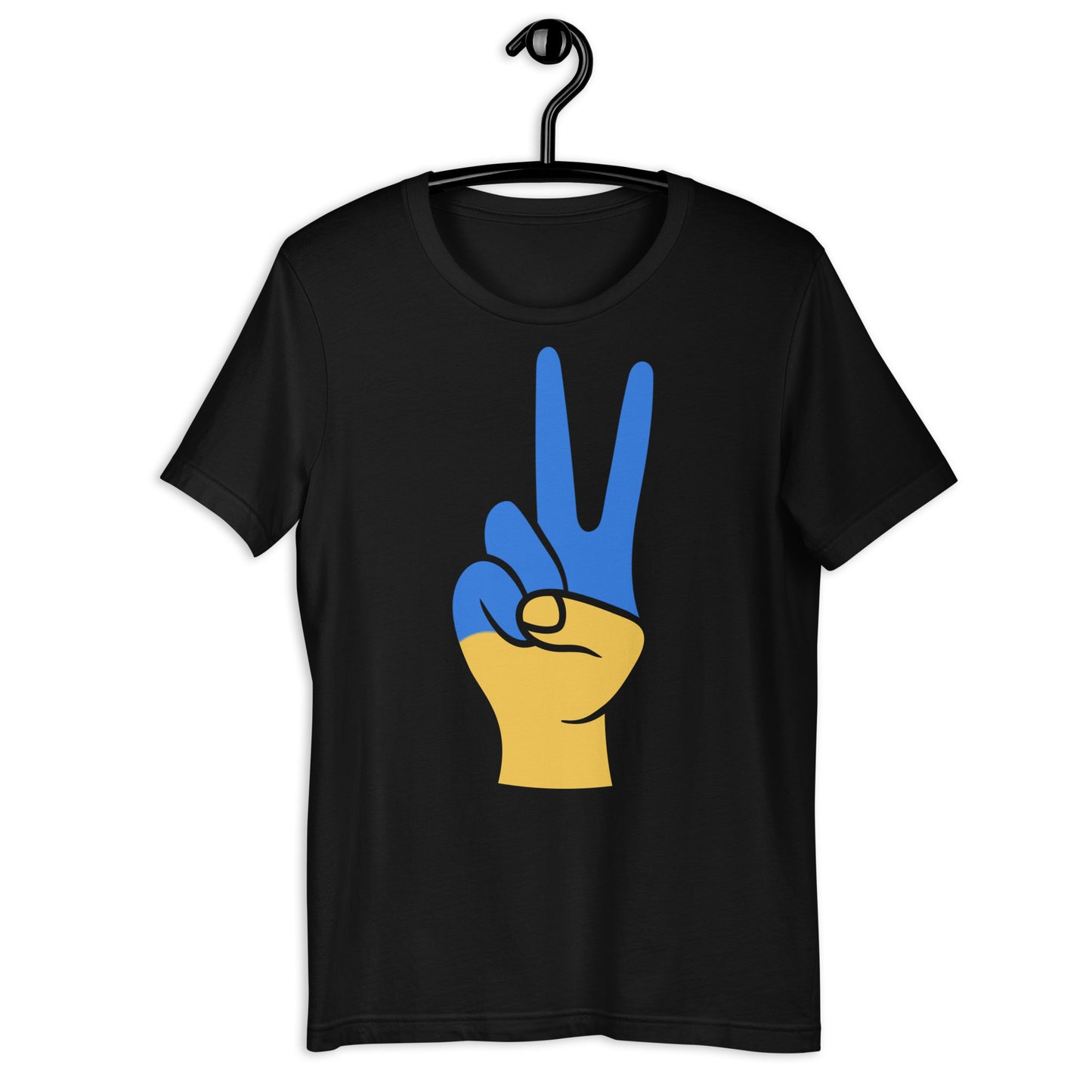 Ukraine peace hand 2 Unisex t-shirt