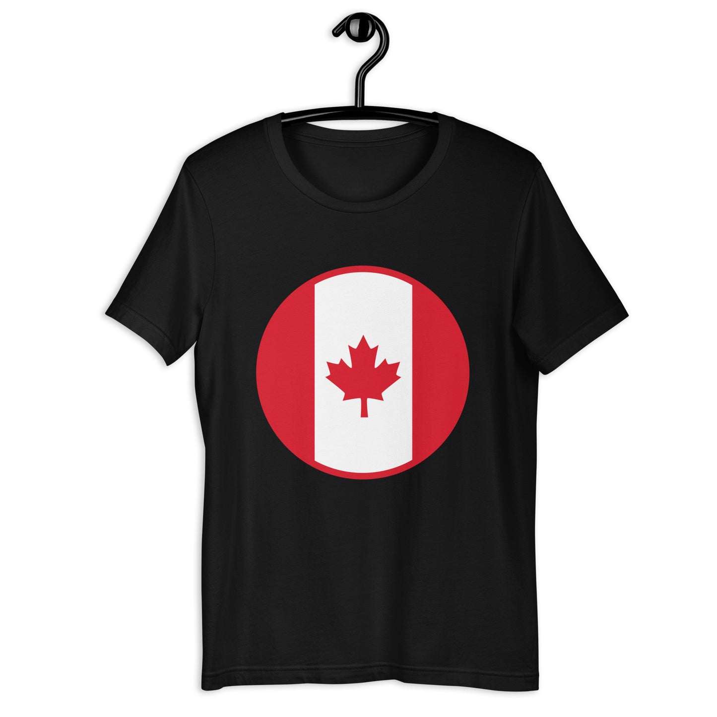 Round Canadian Flag Unisex t-shirt