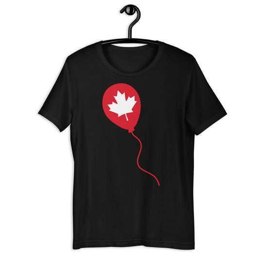 Canadian Maple Leaf Balloon Unisex t-shirt