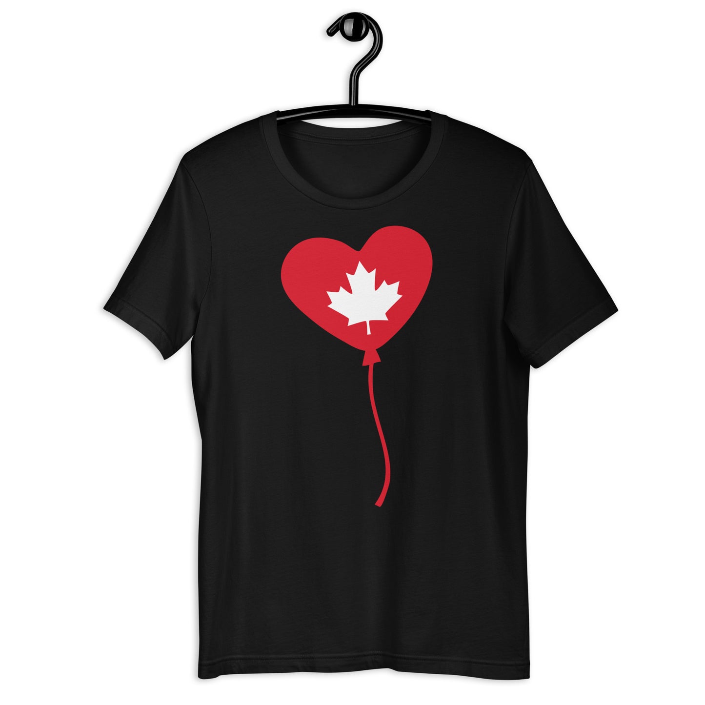 Canadian Maple Leaf Heart Balloon Unisex t-shirt