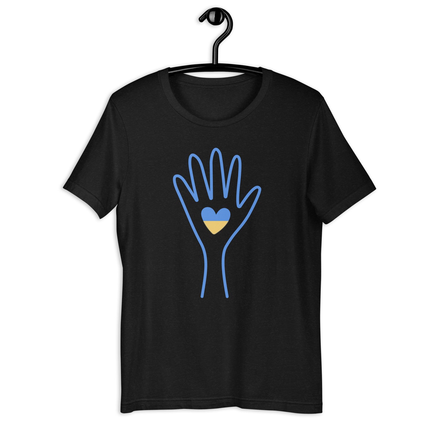 Ukraine Support Hand Unisex t-shirt