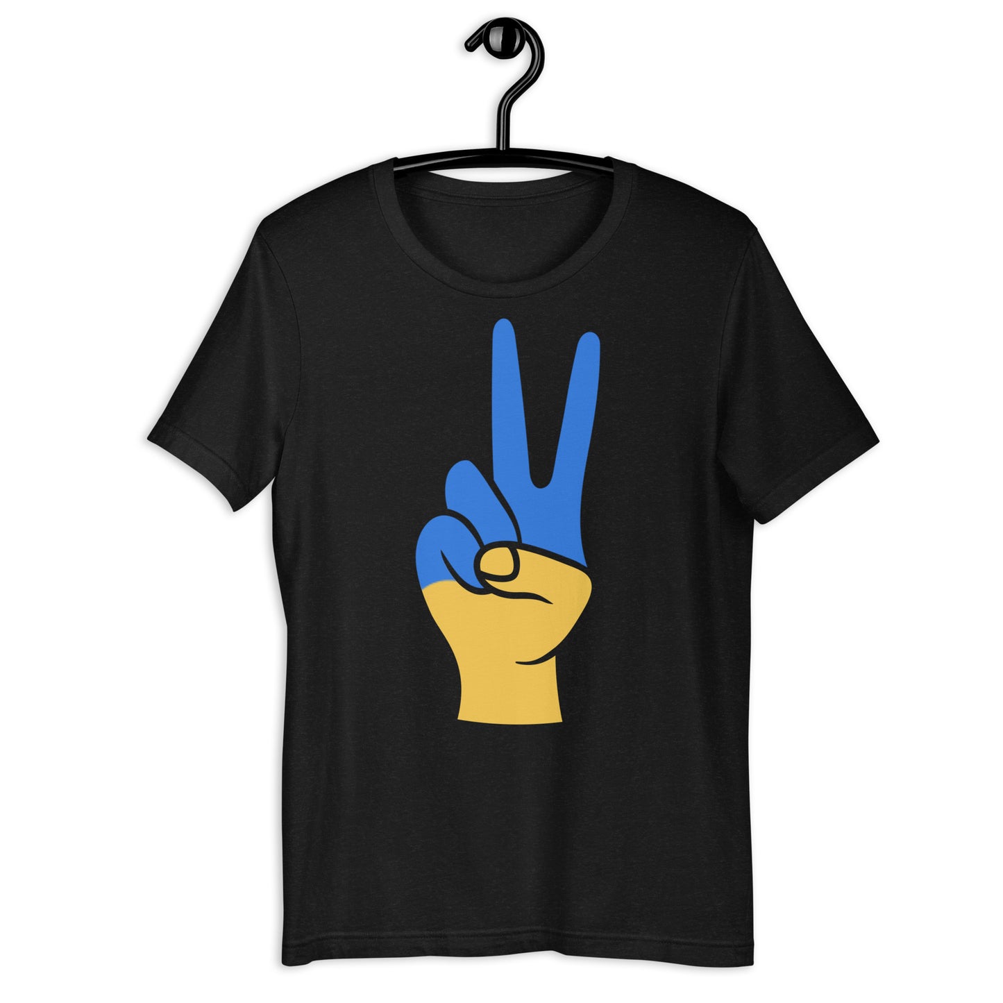 Ukraine peace hand 2 Unisex t-shirt