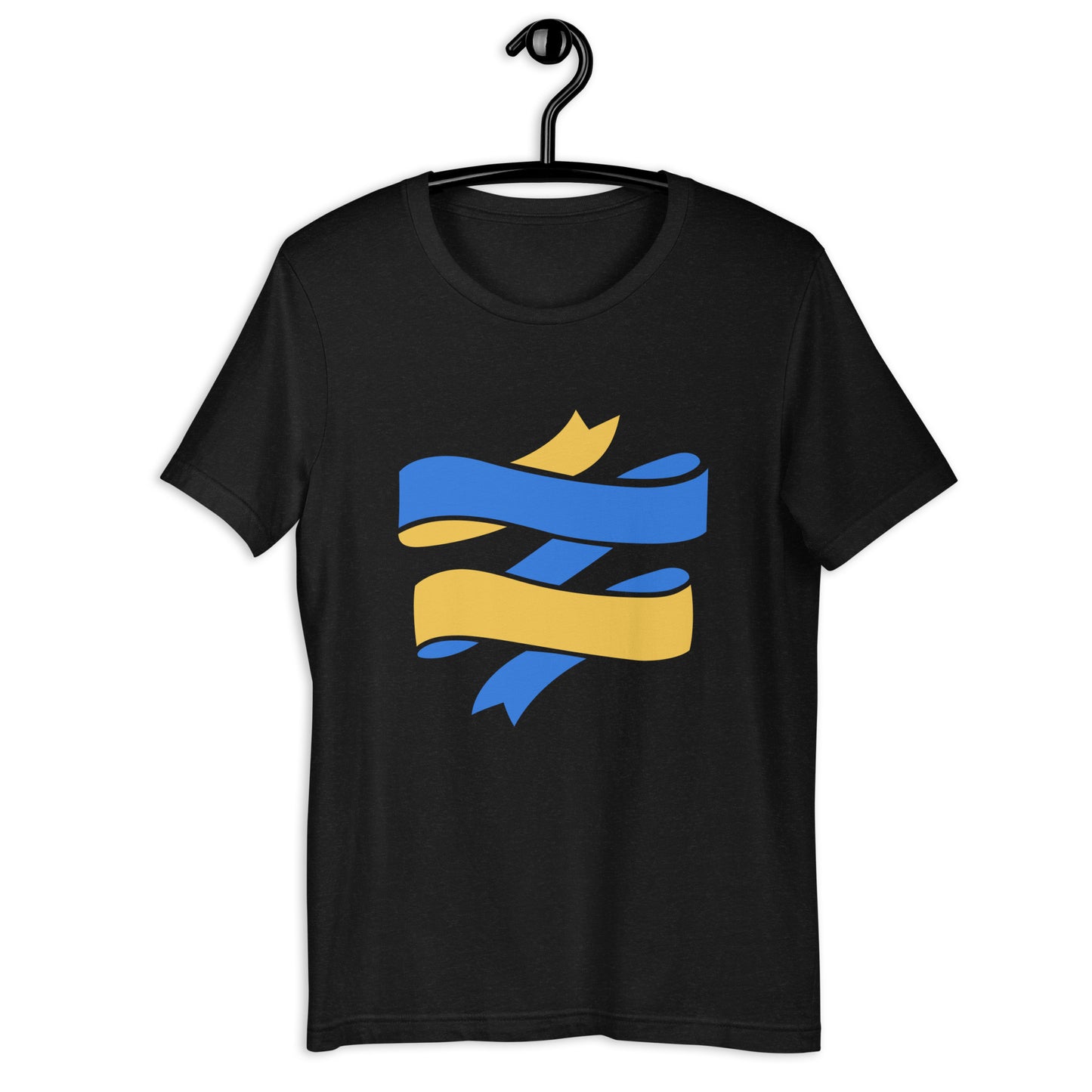 Stand With Ukraine ribbon Unisex t-shirt