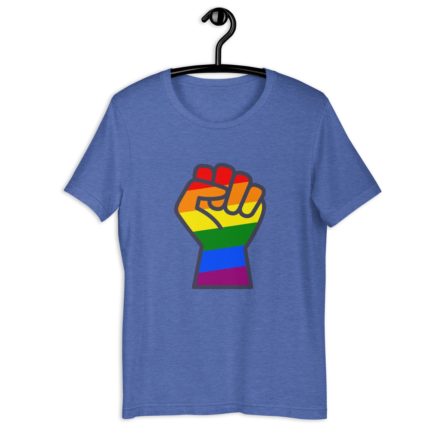 RAINBOW FIST PUMP Unisex t-shirt