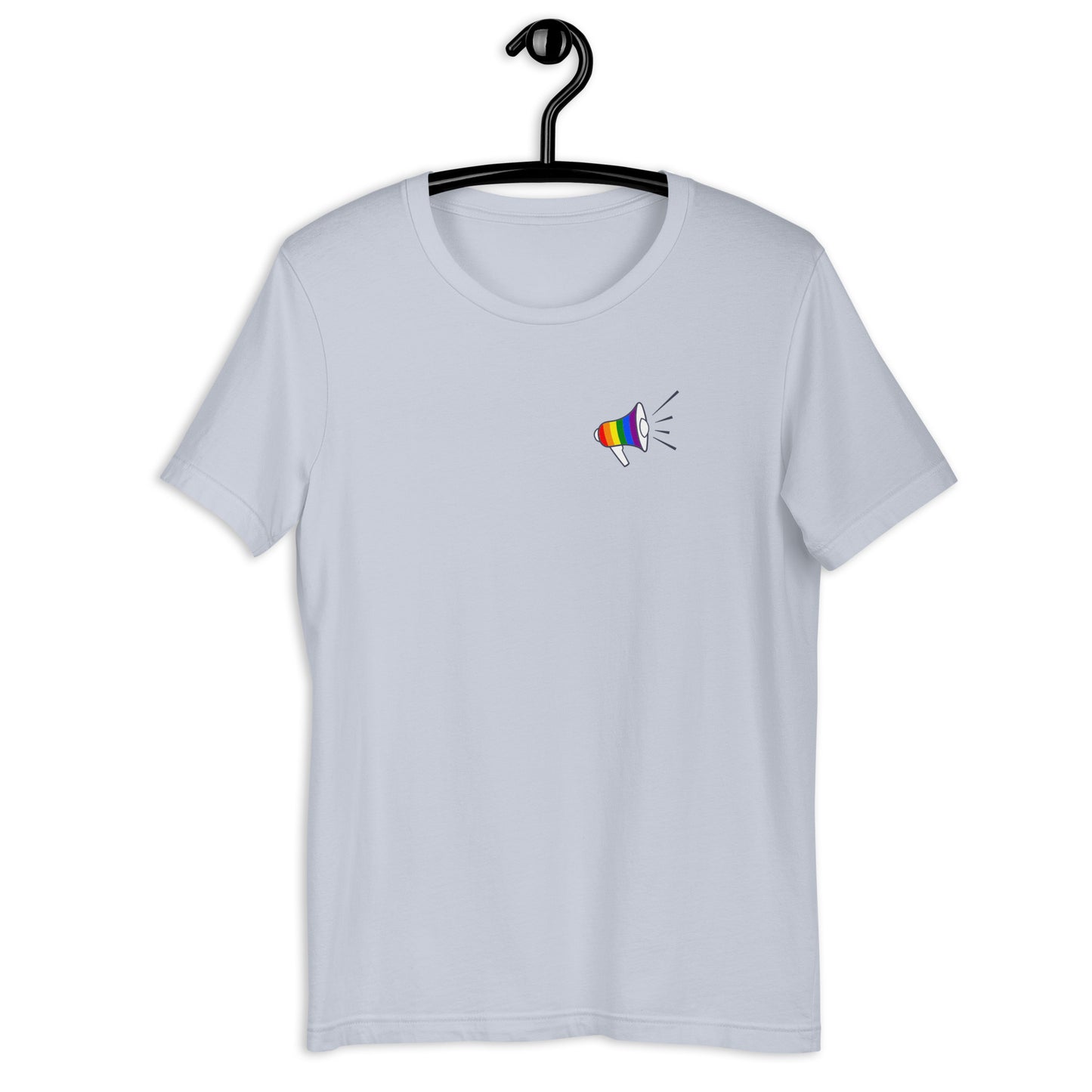 Rainbow megaphone Unisex t-shirt