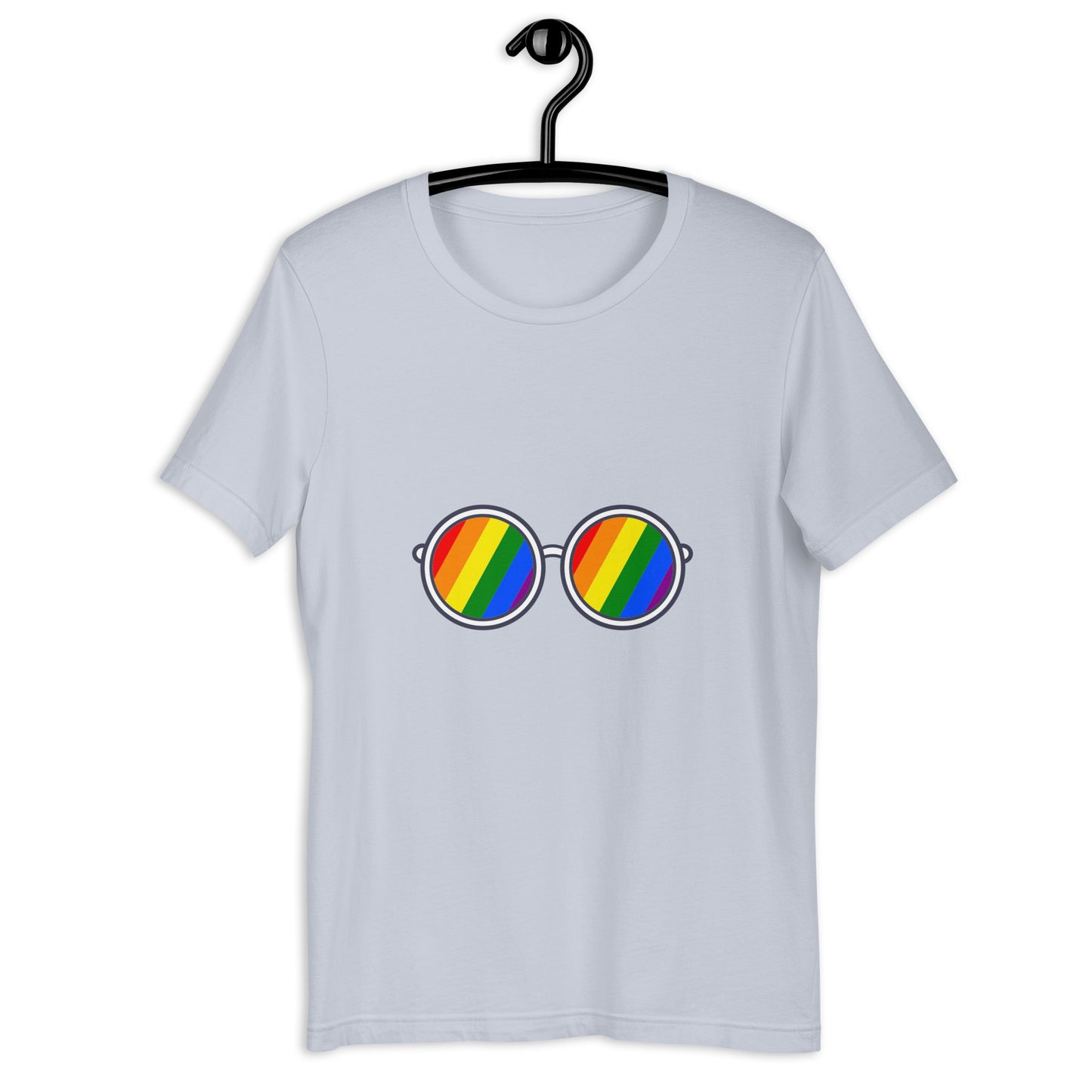 ROUND RAINBOW GLASSES Unisex t-shirt