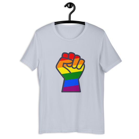 RAINBOW FIST PUMP Unisex t-shirt