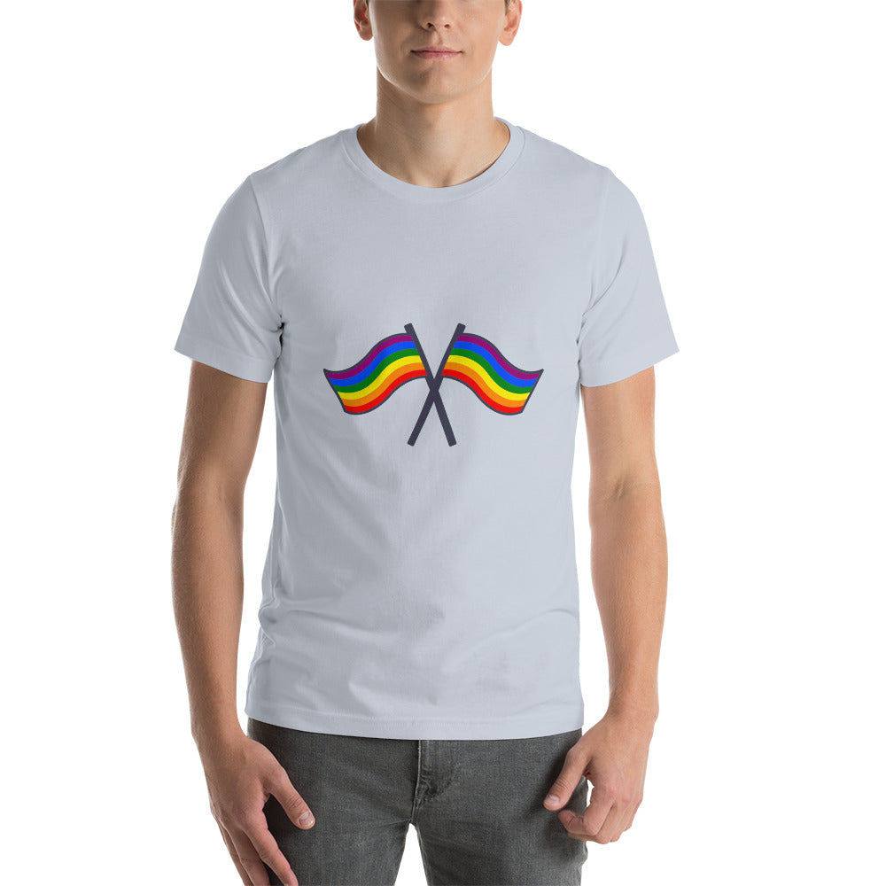 Dual Rainbow flag Unisex t-shirt