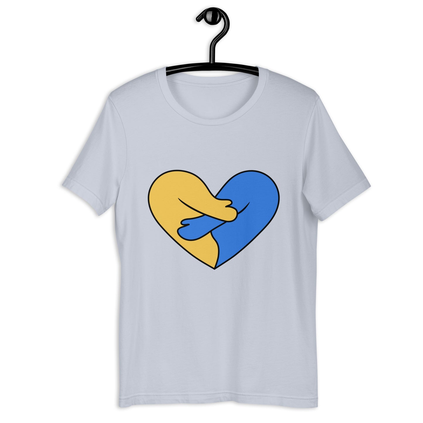 Ukraine Hugging Heart Unisex t-shirt